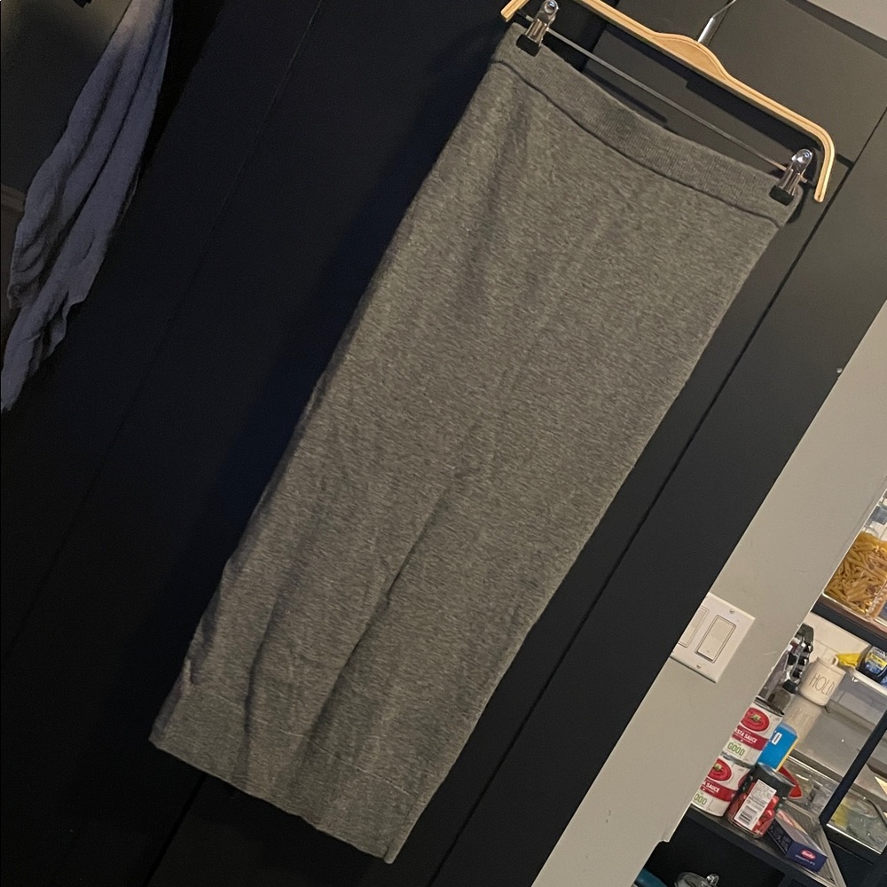 SANDRO | Grey Wool Cashmere Blend Pencil Skirt